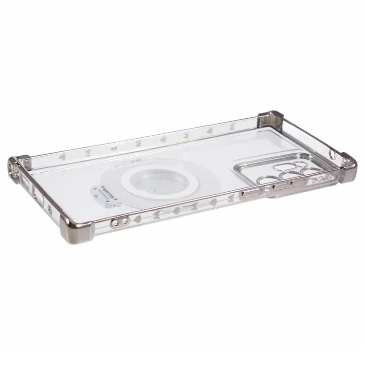 For Samsung Galaxy Note20 Ultra / Note20 Ultra 5G Case Electroplating TPU Cover with Kickstand Mirror