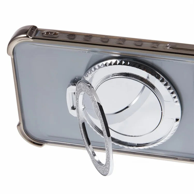 For Samsung Galaxy Note20 Ultra / Note20 Ultra 5G Case Electroplating TPU Cover with Kickstand Mirror