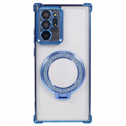 For Samsung Galaxy Note20 Ultra / Note20 Ultra 5G Case Electroplating TPU Cover with Kickstand Mirror