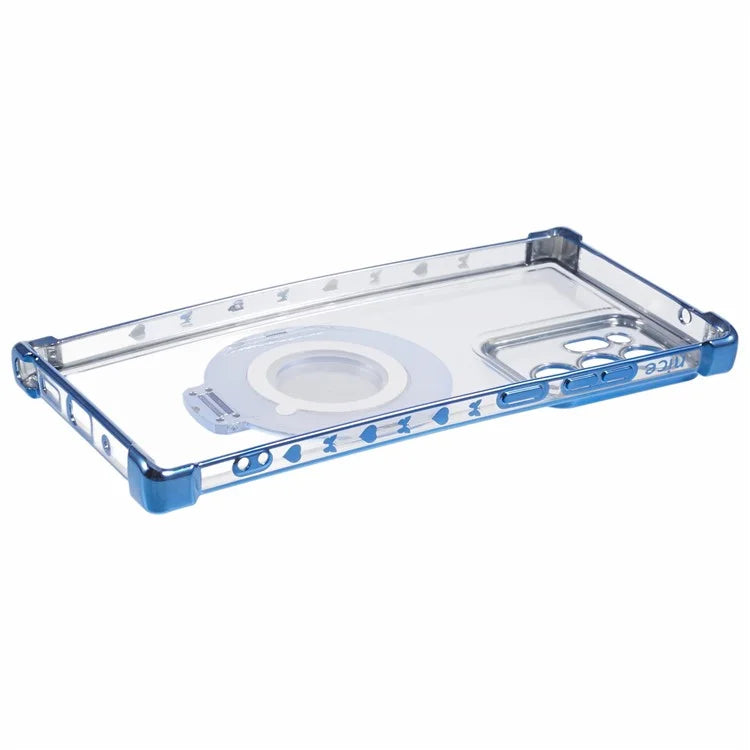 For Samsung Galaxy Note20 Ultra / Note20 Ultra 5G Case Electroplating TPU Cover with Kickstand Mirror