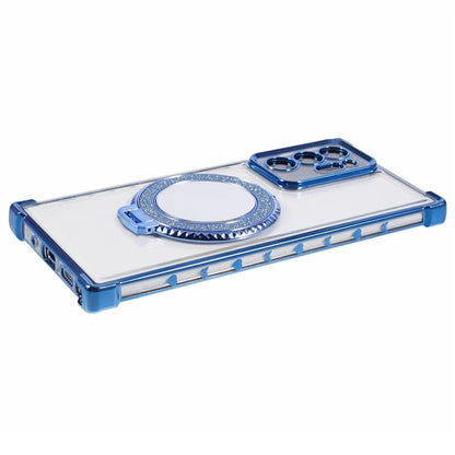 For Samsung Galaxy Note20 Ultra / Note20 Ultra 5G Case Electroplating TPU Cover with Kickstand Mirror