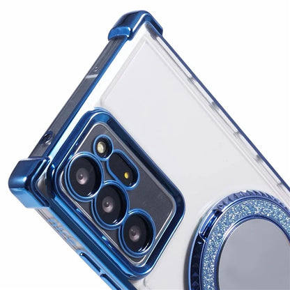 For Samsung Galaxy Note20 Ultra / Note20 Ultra 5G Case Electroplating TPU Cover with Kickstand Mirror