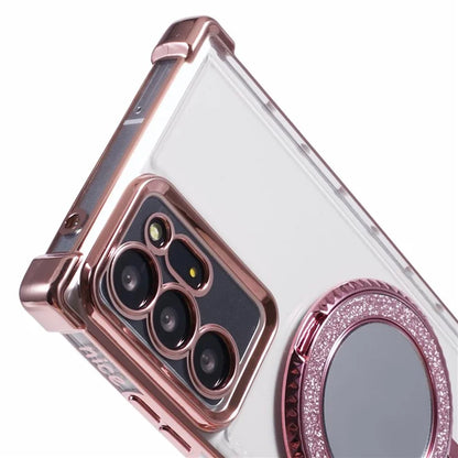 For Samsung Galaxy Note20 Ultra / Note20 Ultra 5G Case Electroplating TPU Cover with Kickstand Mirror