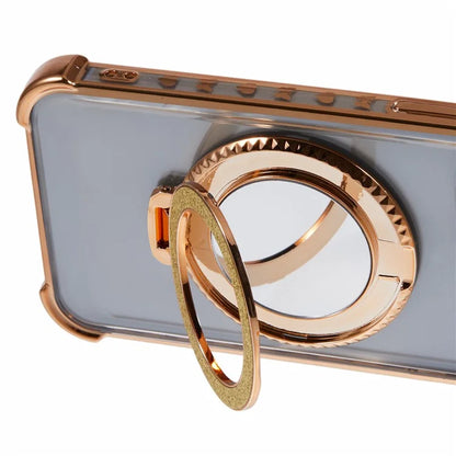 For Samsung Galaxy Note20 Ultra / Note20 Ultra 5G Case Electroplating TPU Cover with Kickstand Mirror