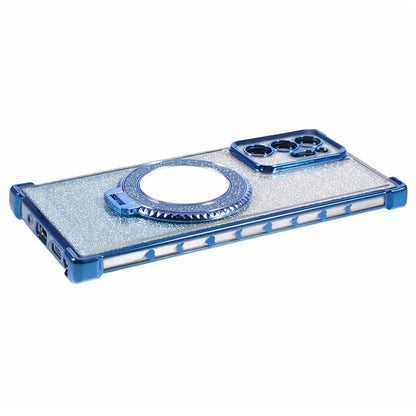 For Samsung Galaxy Note20 Ultra / Note20 Ultra 5G Case TPU Glitter Phone Cover Kickstand Mirror