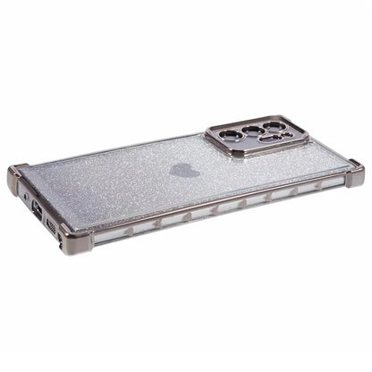 For Samsung Galaxy Note20 Ultra / Note20 Ultra 5G Case Heart Pattern Electroplating TPU Glitter Phone Cover