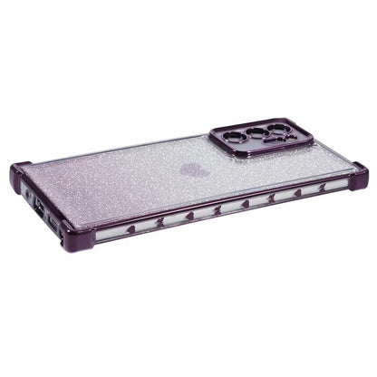 For Samsung Galaxy Note20 Ultra / Note20 Ultra 5G Case Heart Pattern Electroplating TPU Glitter Phone Cover