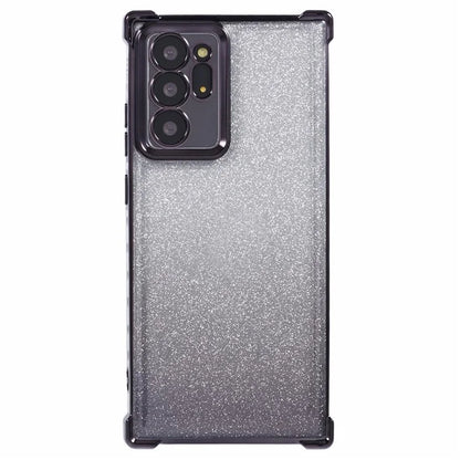 For Samsung Galaxy Note20 Ultra / Note20 Ultra 5G Case TPU Gradient Glitter Phone Cover Love Heart Frame