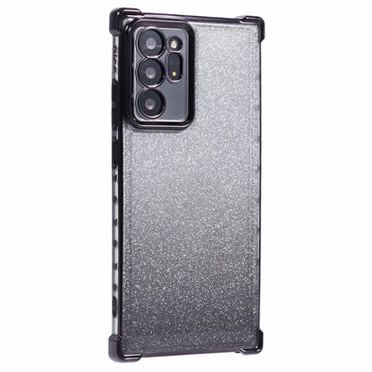 For Samsung Galaxy Note20 Ultra / Note20 Ultra 5G Case TPU Gradient Glitter Phone Cover Love Heart Frame