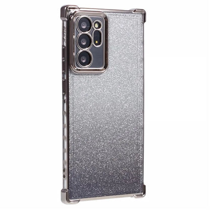 For Samsung Galaxy Note20 Ultra / Note20 Ultra 5G Case TPU Gradient Glitter Phone Cover Love Heart Frame