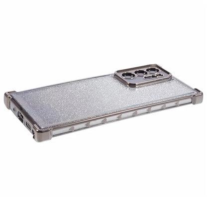 For Samsung Galaxy Note20 Ultra / Note20 Ultra 5G Case TPU Gradient Glitter Phone Cover Love Heart Frame