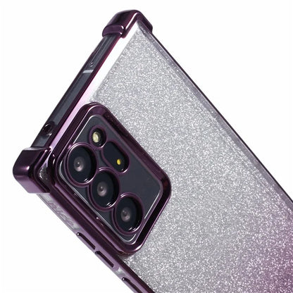 For Samsung Galaxy Note20 Ultra / Note20 Ultra 5G Case TPU Gradient Glitter Phone Cover Love Heart Frame