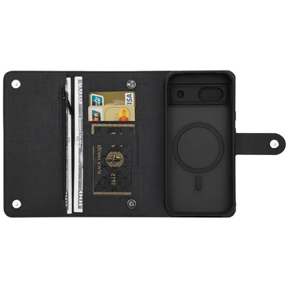 GMB Series For Google Pixel 8a Magnetic Case RFID Blocking Detachable Leather Wallet Phone Cover