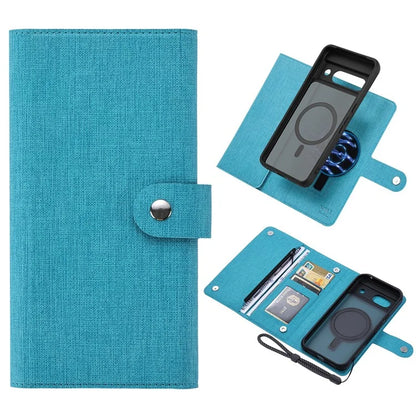 GMB Series For Google Pixel 8a Magnetic Case RFID Blocking Detachable Leather Wallet Phone Cover