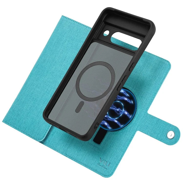 GMB Series For Google Pixel 8a Magnetic Case RFID Blocking Detachable Leather Wallet Phone Cover