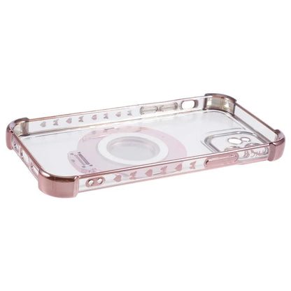 For iPhone 12 Case Makeup Mirror TPU Clear Phone Cover Invisible Kickstand