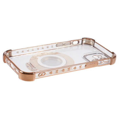 For iPhone 12 Case Makeup Mirror TPU Clear Phone Cover Invisible Kickstand