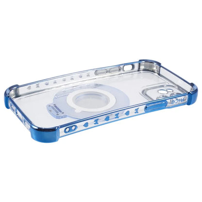 For iPhone 12 Case Makeup Mirror TPU Clear Phone Cover Invisible Kickstand