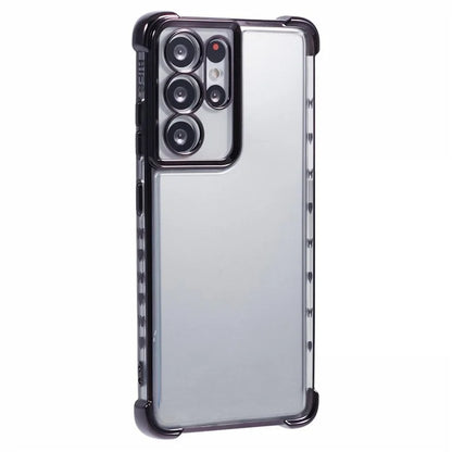 For Samsung Galaxy S21 Ultra 5G Clear Case TPU Back Phone Cover Electroplating Love Heart