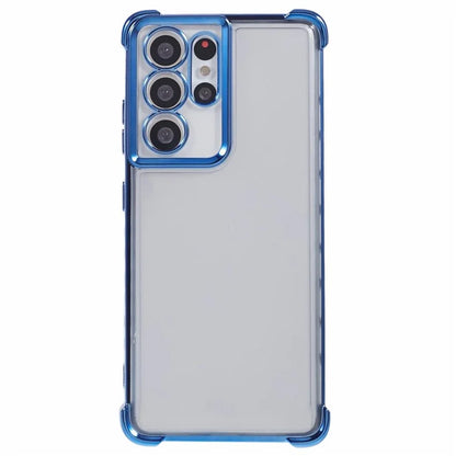 For Samsung Galaxy S21 Ultra 5G Clear Case TPU Back Phone Cover Electroplating Love Heart