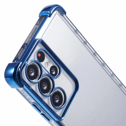 For Samsung Galaxy S21 Ultra 5G Clear Case TPU Back Phone Cover Electroplating Love Heart