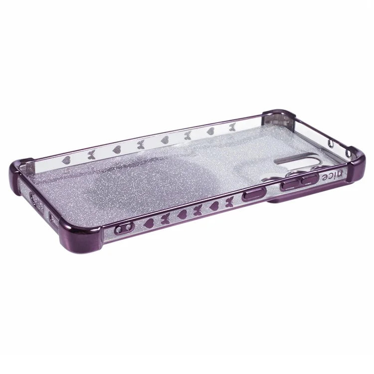 For Samsung Galaxy S21 Ultra 5G Case Glitter TPU Mirror Phone Cover Kickstand