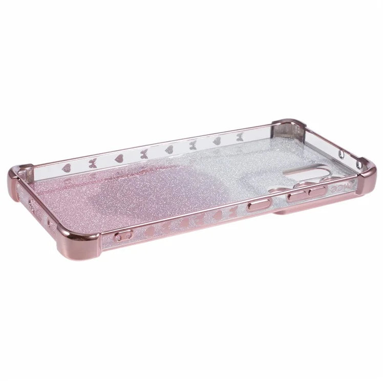 For Samsung Galaxy S21 Ultra 5G Case Glitter TPU Mirror Phone Cover Kickstand
