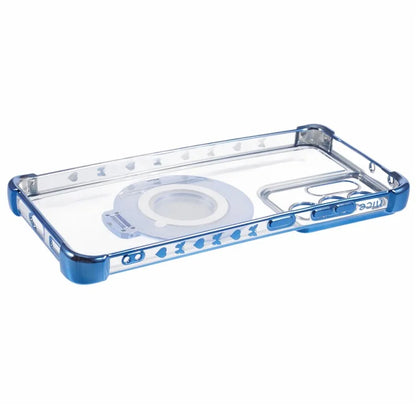 For Samsung Galaxy S21 Ultra 5G Case Makeup Mirror TPU Clear Phone Cover with Kickstand