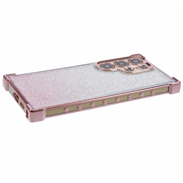 For Samsung Galaxy S24 Ultra Case Electroplating TPU Glitter Gradient Phone Cover