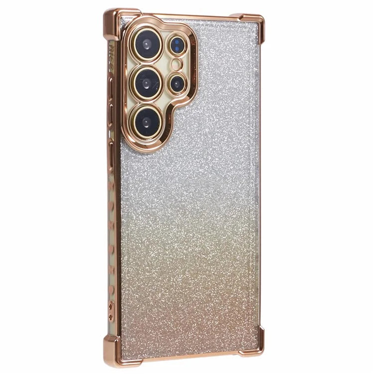For Samsung Galaxy S24 Ultra Case Electroplating TPU Glitter Gradient Phone Cover