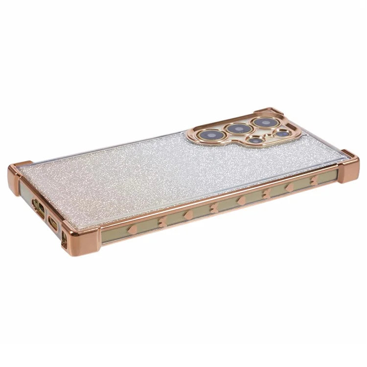 For Samsung Galaxy S24 Ultra Case Electroplating TPU Glitter Gradient Phone Cover