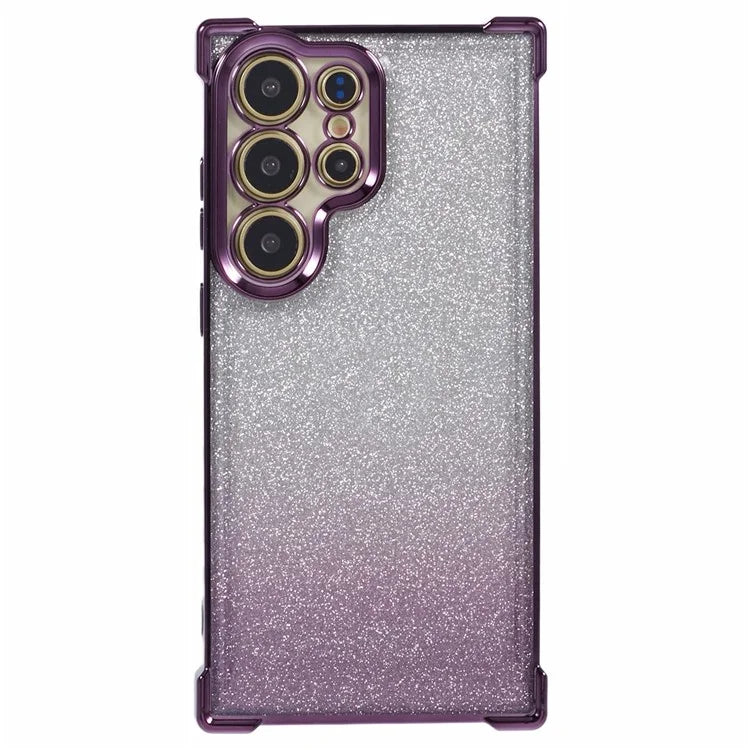 For Samsung Galaxy S24 Ultra Case Electroplating TPU Glitter Gradient Phone Cover