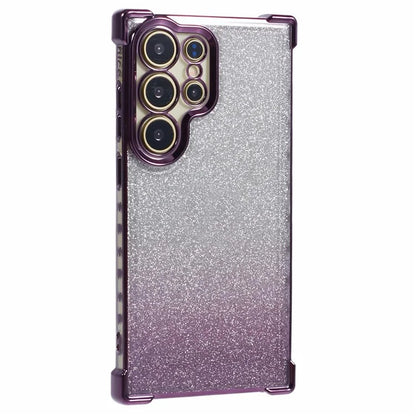 For Samsung Galaxy S24 Ultra Case Electroplating TPU Glitter Gradient Phone Cover