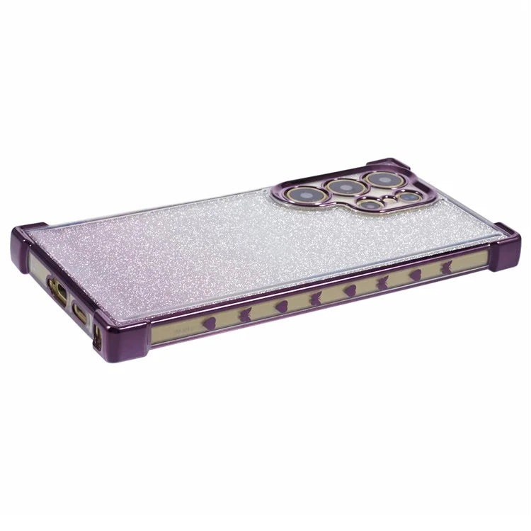 For Samsung Galaxy S24 Ultra Case Electroplating TPU Glitter Gradient Phone Cover