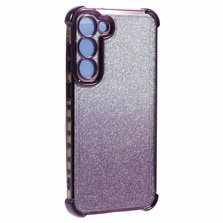 For Samsung Galaxy S23+ Case TPU Glitter Gradient Phone Cover Electroplate