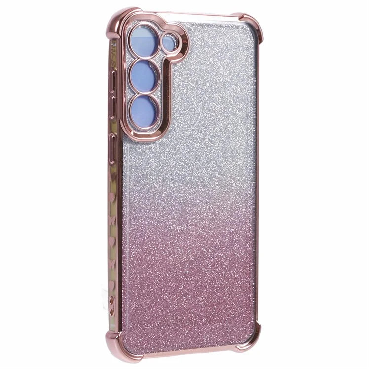 For Samsung Galaxy S23+ Case TPU Glitter Gradient Phone Cover Electroplate