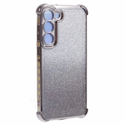 For Samsung Galaxy S23+ Case TPU Glitter Gradient Phone Cover Electroplate