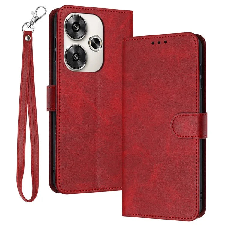 For Xiaomi Redmi Turbo 3 5G / Poco F6 5G Case Stand PU Leather Wallet Flip Phone Cover