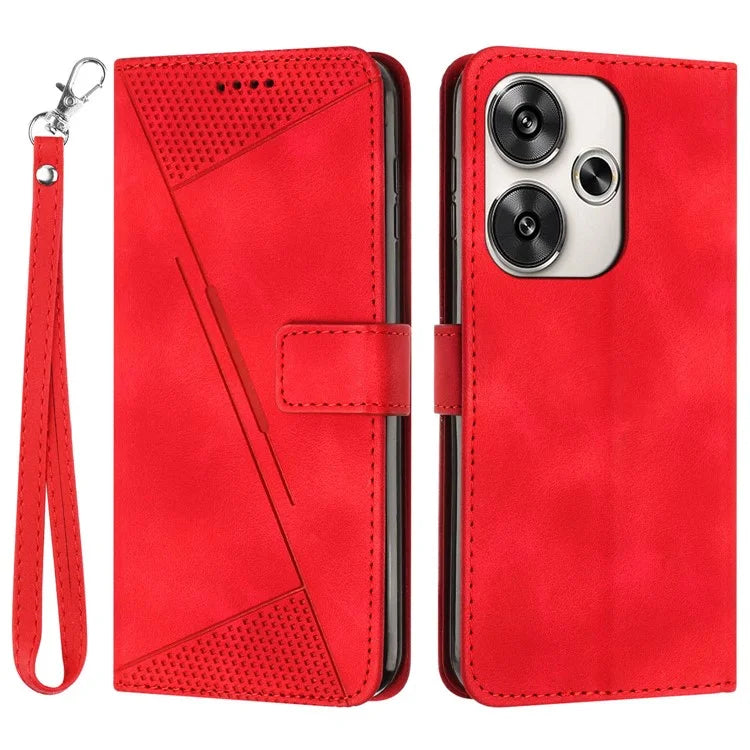For Xiaomi Redmi Turbo 3 5G / Poco F6 5G PU Leather Stand Phone Case Imprinted Pattern Phone Cover with Stand