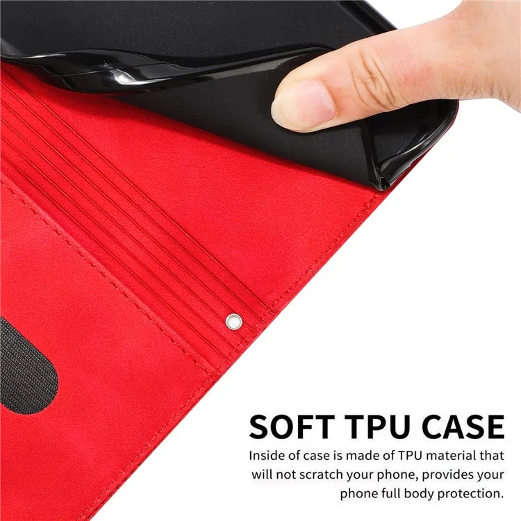 For Xiaomi Redmi Turbo 3 5G / Poco F6 5G PU Leather Stand Phone Case Imprinted Pattern Phone Cover with Stand