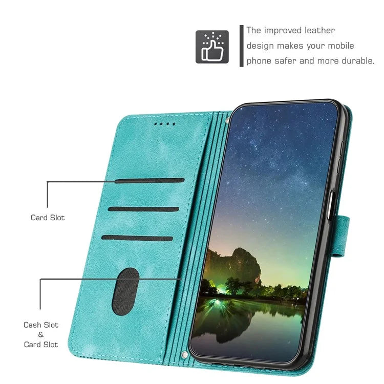 For Xiaomi Redmi Turbo 3 5G / Poco F6 5G PU Leather Stand Phone Case Imprinted Pattern Phone Cover with Stand
