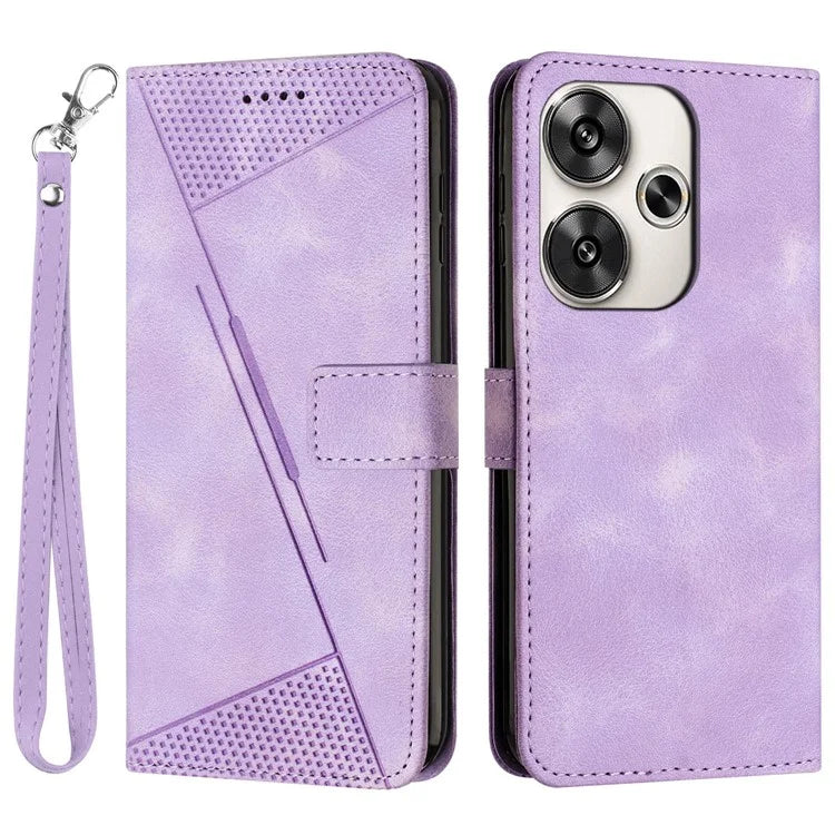 For Xiaomi Redmi Turbo 3 5G / Poco F6 5G PU Leather Stand Phone Case Imprinted Pattern Phone Cover with Stand