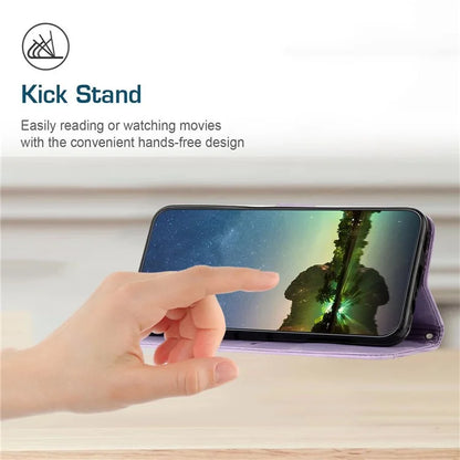 For Xiaomi Redmi Turbo 3 5G / Poco F6 5G PU Leather Stand Phone Case Imprinted Pattern Phone Cover with Stand