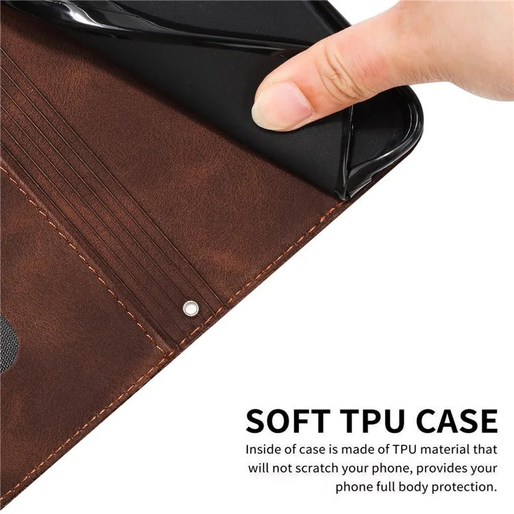 For Xiaomi Redmi Turbo 3 5G / Poco F6 5G PU Leather Stand Phone Case Imprinted Pattern Phone Cover with Stand