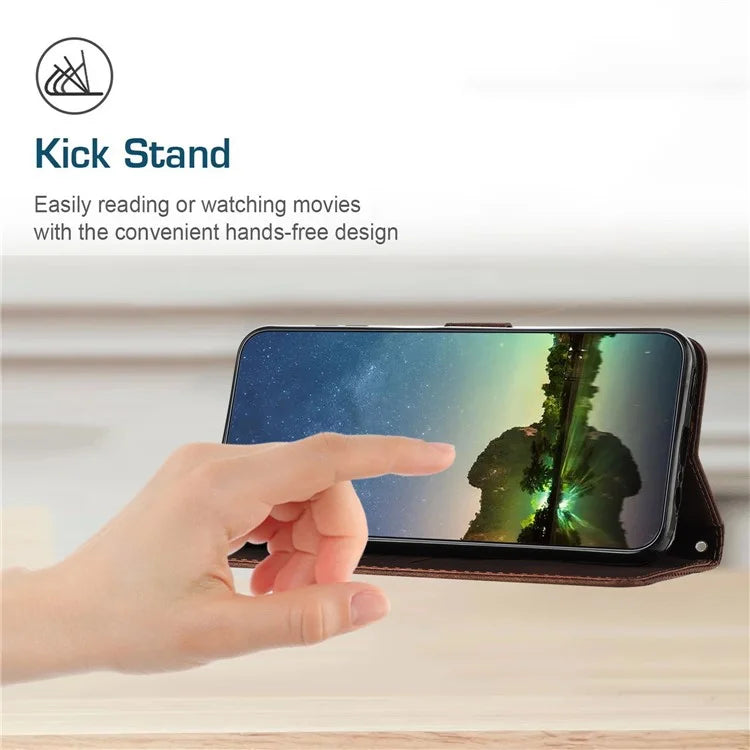 For Xiaomi Redmi Turbo 3 5G / Poco F6 5G PU Leather Stand Phone Case Imprinted Pattern Phone Cover with Stand