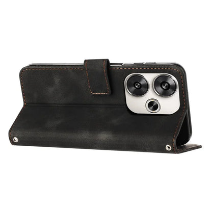 For Xiaomi Redmi Turbo 3 5G / Poco F6 5G PU Leather Stand Phone Case Imprinted Pattern Phone Cover with Stand