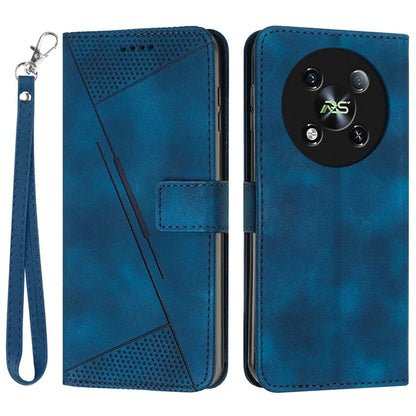 For itel RS4 4G Case Wallet PU Leather Triangle Design Phone Cover