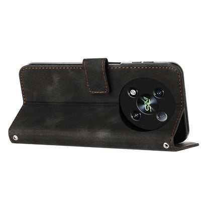 For itel RS4 4G Case Wallet PU Leather Triangle Design Phone Cover