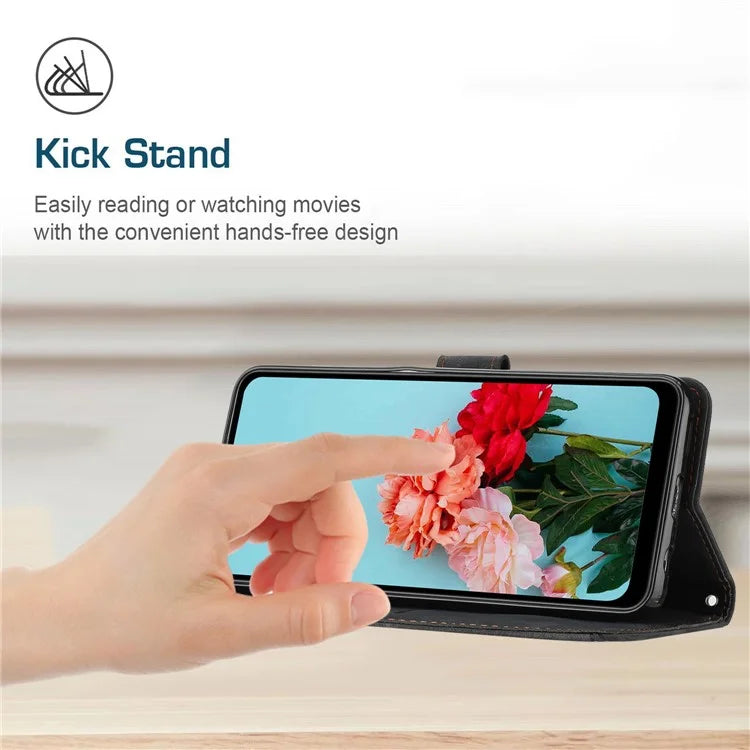 For Xiaomi Redmi Turbo 3 5G / Poco F6 5G Shockproof Case Imprinted PU Leather Wallet Phone Shell