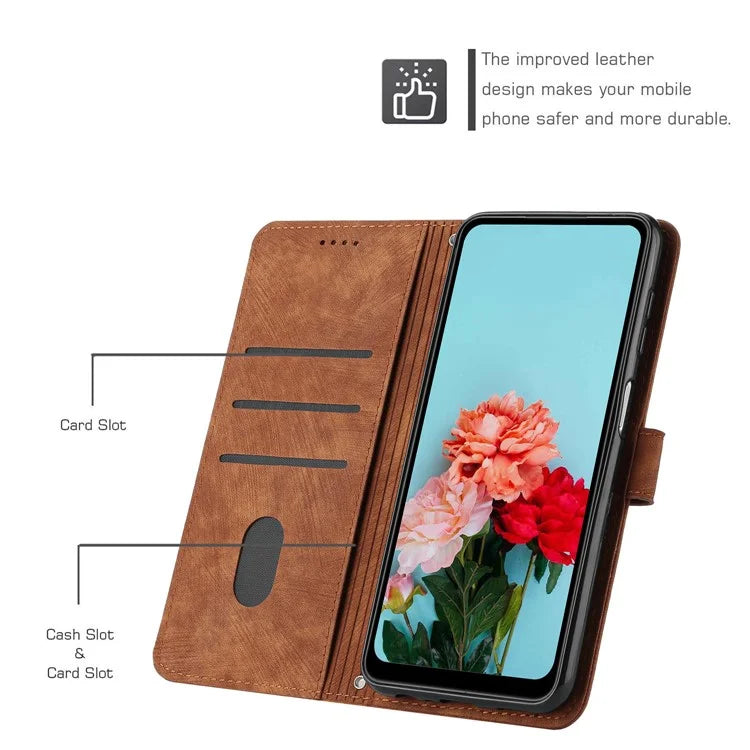For Xiaomi Redmi Turbo 3 5G / Poco F6 5G Shockproof Case Imprinted PU Leather Wallet Phone Shell